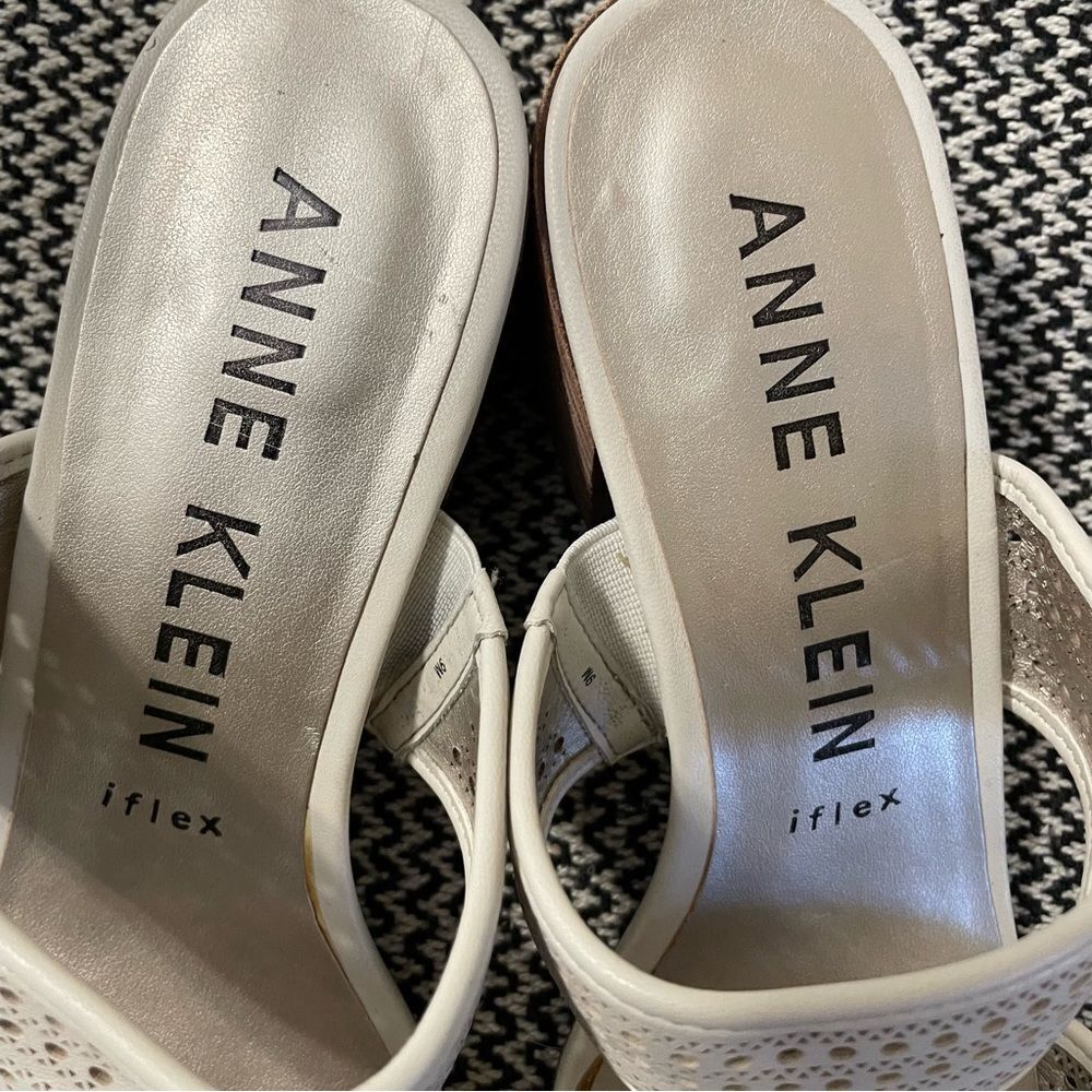 Anne Klein Cream Sandals - Picture 8 of 9